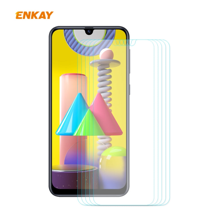 5PCS ENKAY Hat-Prince 0.26mm 9H 2.5D Curved Edge Tempered Glass Film, For Samsung Galaxy A01, For Samsung Galaxy A10s, For Samsung Galaxy A11 / M11, For Samsung Galaxy A21, For Samsung Galaxy A21s, For Samsung Galaxy M31 / M21, For Galaxy A31 5 PCS����...
