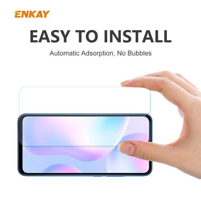 2 PCS ENKAY Hat-Prince 0.26mm 9H 2.5D Curved Edge Tempered Glass Film
