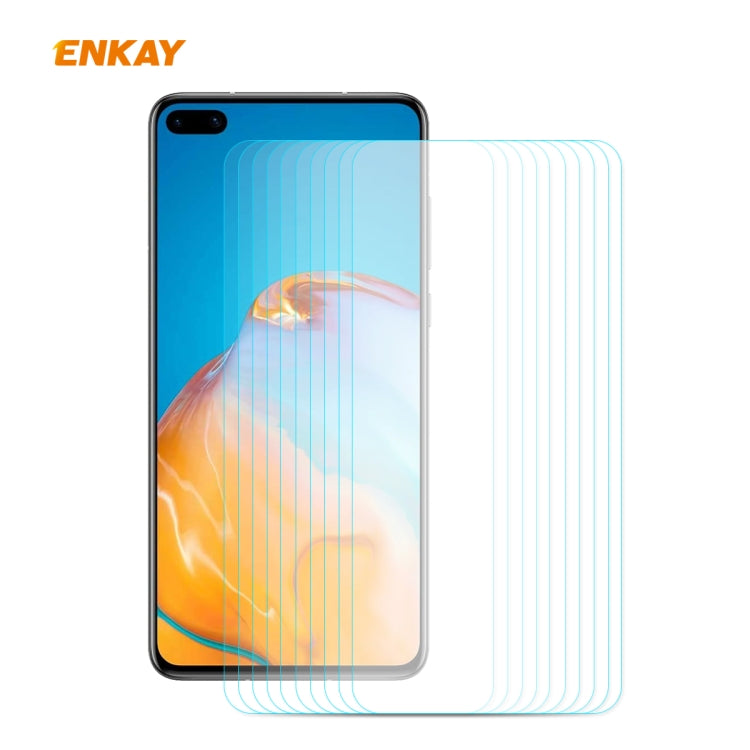 10 PCS ENKAY Hat-Prince 0.26mm 9H 2.5D Curved Edge Tempered Glass Film, For Xiaomi Mi10 Lite / Redmi 10X 5G, For Redmi 10X 4G / Redmi Note 9, For Redmi Note 9S / Note 9 Pro, For Huawei P40, For Huawei P40 Lite, For Huawei Y5p, For Huawei Y6p�����������...