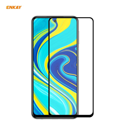 ENKAY Hat-Prince Full Glue 0.26mm 9H 2.5D Tempered Glass Full Coverage Film, For Huawei P40, For Huawei P40 Lite, For Huawei Y5p, For Huawei Y6p, For Huawei Honor X10 5G, For Huawei P40 Lite E, For Redmi 10X 4G / Redmi Note 9                           ...