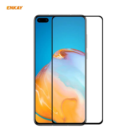 ENKAY Hat-Prince Full Glue 0.26mm 9H 2.5D Tempered Glass Full Coverage Film, For Huawei P40, For Huawei P40 Lite, For Huawei Y5p, For Huawei Y6p, For Huawei Honor X10 5G, For Huawei P40 Lite E, For Redmi 10X 4G / Redmi Note 9                           ...