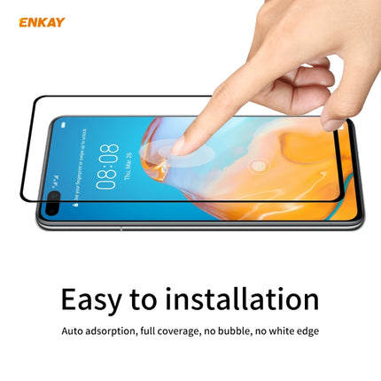 ENKAY Hat-Prince Full Glue 0.26mm 9H 2.5D Tempered Glass Full Coverage Film, For Huawei P40, For Huawei P40 Lite, For Huawei Y5p, For Huawei Y6p, For Huawei Honor X10 5G, For Huawei P40 Lite E, For Redmi 10X 4G / Redmi Note 9                           ...