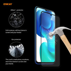 2 PCS ENKAY Hat-Prince Full Glue 0.26mm 9H 2.5D Tempered Glass Full Coverage Film