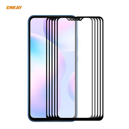 5 PCS ENKAY Hat-Prince Full Glue 0.26mm 9H 2.5D Tempered Glass Full Coverage Film, For Xiaomi Mi 10 Lite /Redmi 10X 5G, For Redmi 10X 4G / Redmi Note 9, For Redmi Note 9S / Note 9 Pro, For Huawei P40, For Huawei P40 Lite, For Huawei Y5p, For Huawei Y6p...