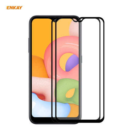 2 PCS ENKAY Hat-Prince Full Glue 0.26mm 9H 2.5D Tempered Glass Full Coverage Film, For Galaxy A01 2 PCS, For  Galaxy A11 / M11 2 PCS, For Galaxy A21s 2pcs, For Galaxy A31 2 PCS