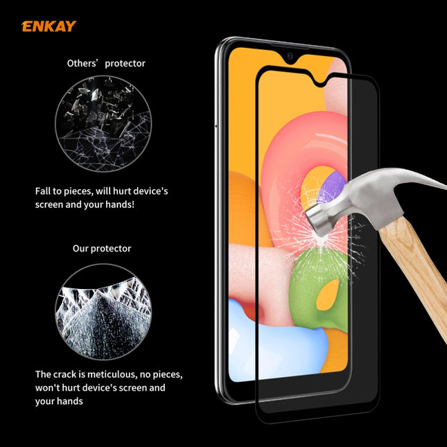 2 PCS ENKAY Hat-Prince Full Glue 0.26mm 9H 2.5D Tempered Glass Full Coverage Film, For Galaxy A01 2 PCS, For  Galaxy A11 / M11 2 PCS, For Galaxy A21s 2pcs, For Galaxy A31 2 PCS