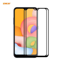 2 PCS ENKAY Hat-Prince Full Glue 0.26mm 9H 2.5D Tempered Glass Full Coverage Film, For Galaxy A01 2 PCS, For Samsung Galaxy A41, For  Galaxy A11 / M11 2 PCS, For Samsung Galaxy M31 / M21, For Galaxy A21s 2pcs, For Galaxy A31 2 PCS