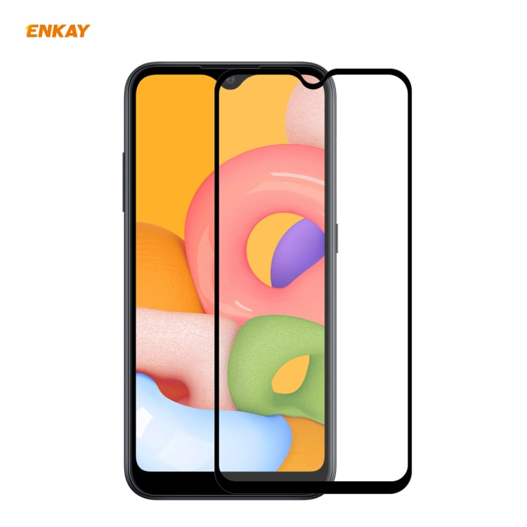 ENKAY Hat-Prince Full Glue 0.26mm 9H 2.5D Tempered Glass Full Coverage Film, For Galaxy A01, For Galaxy A11 / M11, For Galaxy M31 / M21, For Galaxy A21s, For Galaxy A31, For Galaxy A41