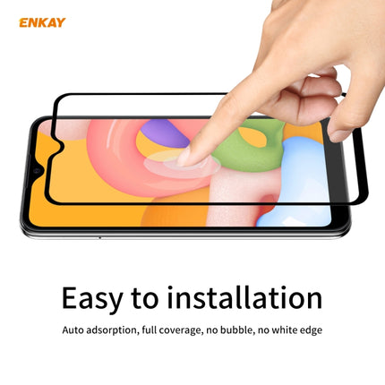 ENKAY Hat-Prince Full Glue 0.26mm 9H 2.5D Tempered Glass Full Coverage Film, For Galaxy A01, For Galaxy A11 / M11, For Galaxy M31 / M21, For Galaxy A21s, For Galaxy A31, For Galaxy A41