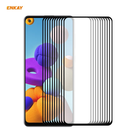 10 PCS ENKAY Hat-Prince Full Glue 0.26mm 9H 2.5D Tempered Glass Full Coverage Film, For Galaxy A01 10 PCS, For Galaxy A11 / M11 10 PCS, For Galaxy A21s 10pcs, For Galaxy A31 10 PCS, For Galaxy A41 10 PCS