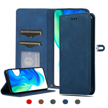 Retro Skin Feel Business Magnetic Horizontal Flip Leather Case, For Redmi K30 & Poco X2, For Redmi K30 Pro / Poco F2 Pro, For Redmi Note 9 / Redmi 10X 4G, For Redmi Note 9 Pro / Note 9S