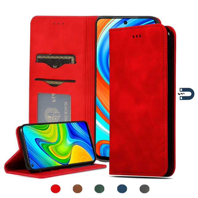 Retro Skin Feel Business Magnetic Horizontal Flip Leather Case, For Xiaomi Poco M2 Pro, For Xiaomi Mi CC9 Pro / Note 10