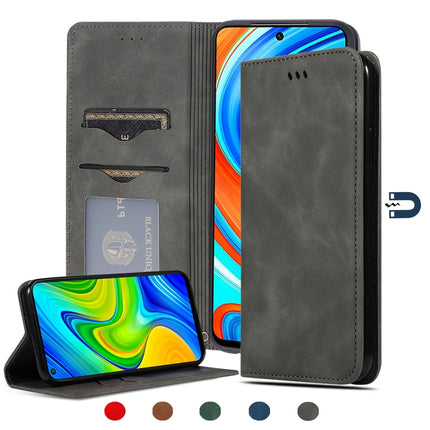 Retro Skin Feel Business Magnetic Horizontal Flip Leather Case, For Xiaomi Poco M2 Pro, For Xiaomi Mi CC9 Pro / Note 10