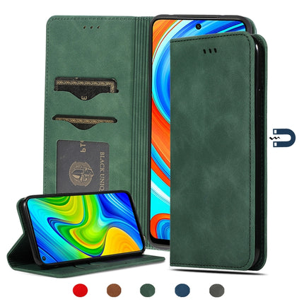 Retro Skin Feel Business Magnetic Horizontal Flip Leather Case, For Xiaomi Poco M2 Pro, For Xiaomi Mi CC9 Pro / Note 10