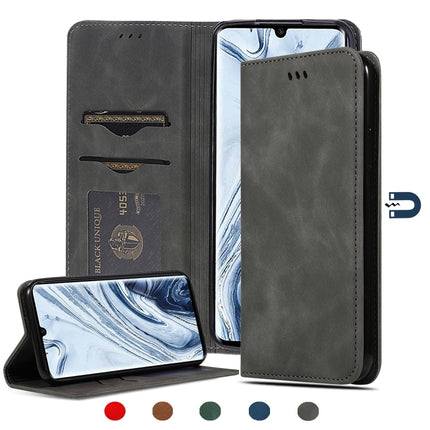 Retro Skin Feel Business Magnetic Horizontal Flip Leather Case, For Xiaomi Poco M2 Pro, For Xiaomi Mi CC9 Pro / Note 10