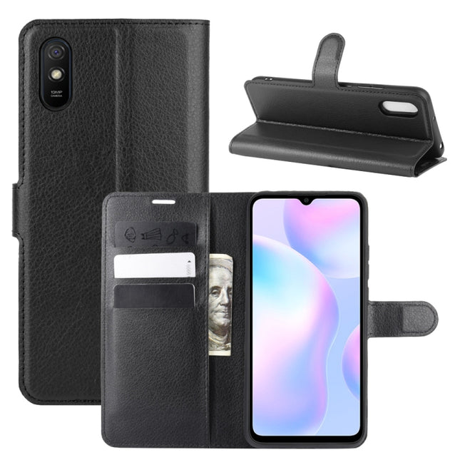 For Xiaomi Redmi 9A Litchi Texture Horizontal Flip Protective Case with Holder & Card Slots & Wallet, For Redmi 9A, For Xiaomi Redmi 9A
