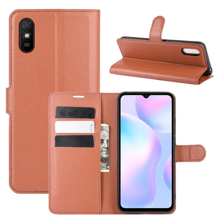 For Xiaomi Redmi 9A Litchi Texture Horizontal Flip Protective Case with Holder & Card Slots & Wallet, For Redmi 9A, For Xiaomi Redmi 9A