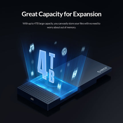 ORICO 2526C3 2.5 inch USB-C / Type-C Portable Hard Drive Enclosure