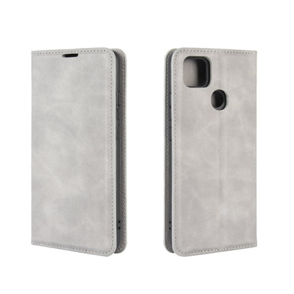 For Xiaomi Redmi 9C Retro-skin Business Magnetic Suction Leather Case with Holder & Card Slots & Wallet, For Redmi 9C