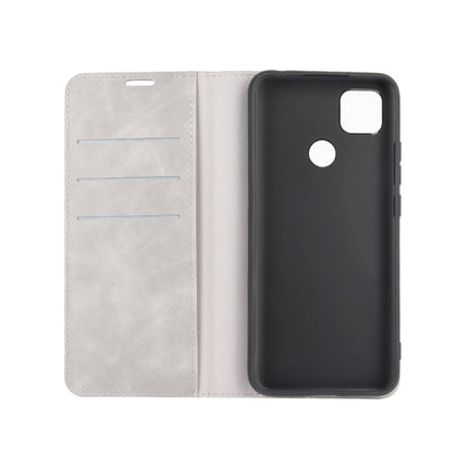 For Xiaomi Redmi 9C Retro-skin Business Magnetic Suction Leather Case with Holder & Card Slots & Wallet, For Redmi 9C