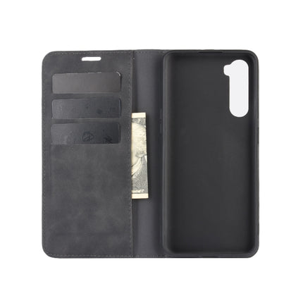For OnePlus Nord Retro-skin Business Magnetic Suction Leather Case with Holder & Card Slots & Wallet, For OnePlus Nord