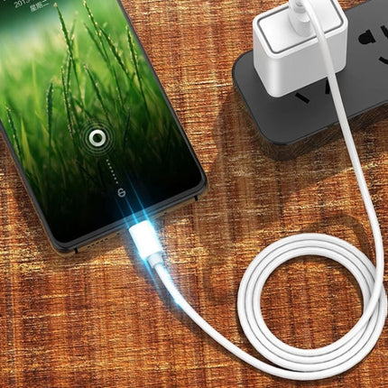 2.4A USB Male to Micro USB Male Interface Charge Cable, Length: 1m(White)