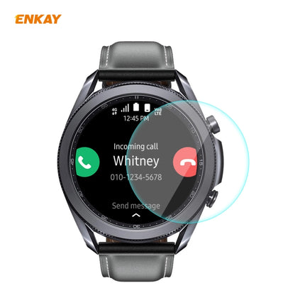 ENKAY Hat-Prince 0.2mm 9H 2.15D Curved Edge Tempered Glass Screen Protector Watch Film, For Samsung Galaxy Watch 3 45mm, For Samsung Galaxy Watch 3 41mm