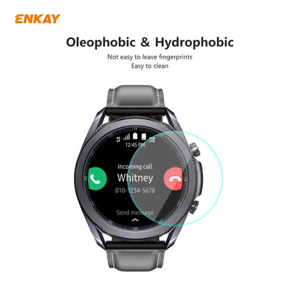 ENKAY Hat-Prince 0.2mm 9H 2.15D Curved Edge Tempered Glass Screen Protector Watch Film, For Samsung Galaxy Watch 3 45mm, For Samsung Galaxy Watch 3 41mm
