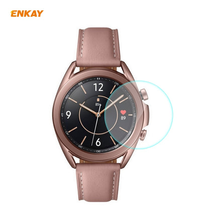 ENKAY Hat-Prince 0.2mm 9H 2.15D Curved Edge Tempered Glass Screen Protector Watch Film, For Samsung Galaxy Watch 3 45mm, For Samsung Galaxy Watch 3 41mm