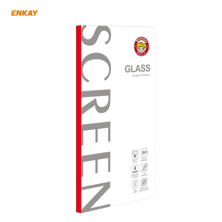 2 PCS ENKAY Hat-Prince Full Glue 0.26mm 9H 2.5D Tempered Glass Full Coverage Film, For Samsung Galaxy M31s, For OnePlus Nord