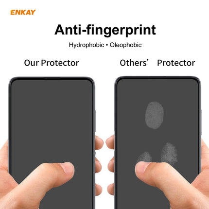 2 PCS ENKAY Hat-Prince Full Glue 0.26mm 9H 2.5D Tempered Glass Full Coverage Film, For Samsung Galaxy M31s, For OnePlus Nord