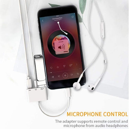 3 in 1 USB-C OTG Adapter with 3.5mm Headphone Jack, Compatible for iPad Pro and Type-C Jack Phone