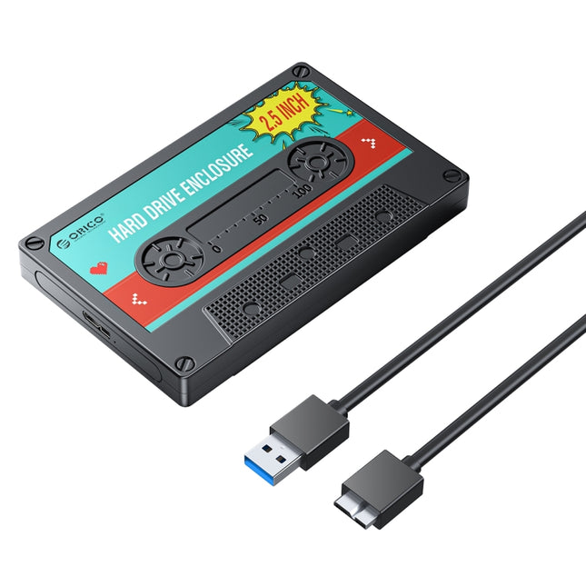 ORICO 2580U3 2,5 Zoll USB 3.0 SATA Festplattengehäuse Klassische mobile Festplattenbox, 2580U3