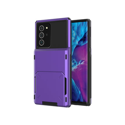 For Samsung Galaxy Note20 Scratch-Resistant Shockproof Heavy Duty Rugged Armor Protective Case with Card Slot