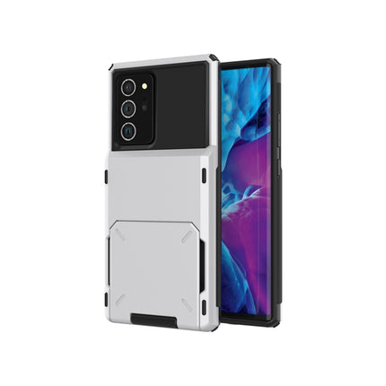 For Samsung Galaxy Note20 Ultra Scratch-Resistant Shockproof Heavy Duty Rugged Armor Protective Case with Card Slot