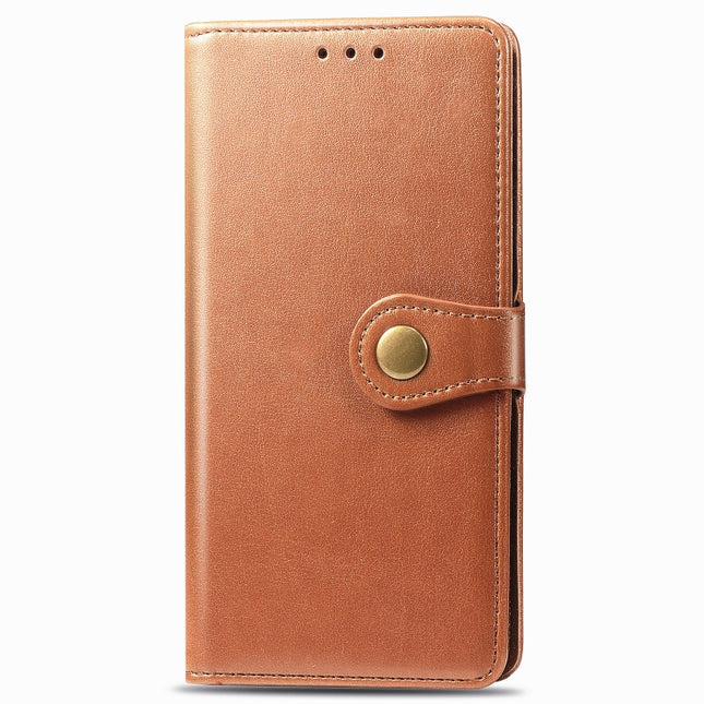 Retro Solid Color Leather Buckle Phone Case, For OPPO Reno 2F/Reno 2Z, For OPPO Reno4 5G, For OPPO Realme C11