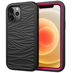 For iPhone 12 mini / Black+Hot Pink
