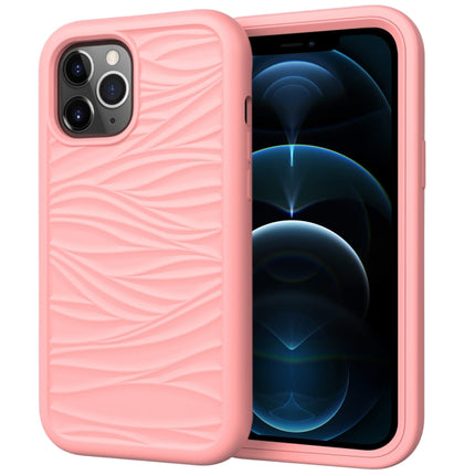 For iPhone 12 Pro Max Wave Pattern 3 in 1 Silicone+PC Shockproof Protective Case, For iPhone 12 Pro Max