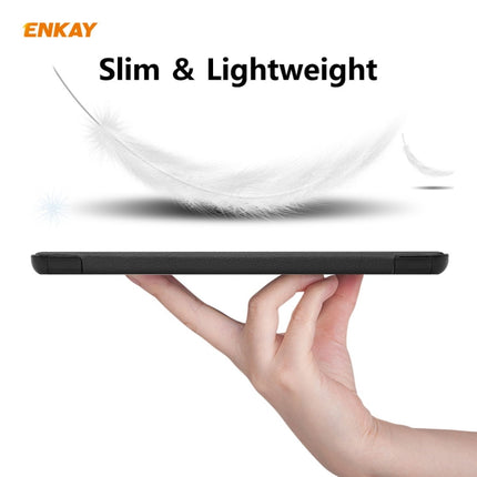 ENKAY ENK-8010 PU Leather + Plastic Smart Case with Three-folding Holder for Samsung Galaxy Tab S7 11.0 T870 / T875, For Galaxy Tab S8 / Galaxy Tab S7 11.0