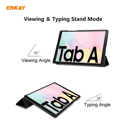 ENKAY ENK-8009 For Samsung Galaxy Tab A7 10.4 2020 T500 / T505 PU Leather + Plastic Smart Case with Three-folding Holder, For Samsung Galaxy Tab A7 10.4 2020 T500