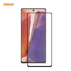 For Samsung Galaxy Note 20 ENKAY Hat-Prince Full Glue 0.2mm 9H 2.5D Tempered Glass Full Coverage Film Support Fingerprint Unlock, For Samsung Galaxy Note20(1pc), For Samsung Galaxy Note20(2pcs), For Samsung Galaxy Note20(5pcs)��������������������������...