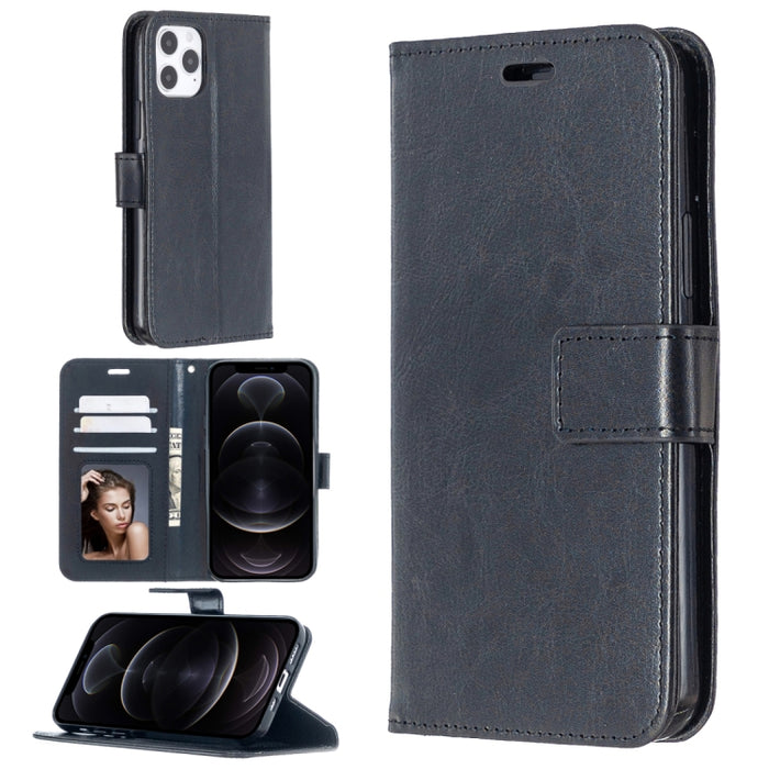 For iPhone 12 Pro / 12 Max Crazy Horse Texture Horizontal Flip Leather Case with Holder & Card Slots & Wallet & Photo Frame, For iPhone 12 / 12 Pro