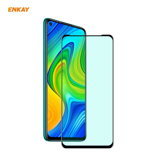 ENKAY Hat-Prince 0.26mm 9H 6D Curved Full Screen Eye Protection Green Film Tempered Glass Protector, For Xiaomi Redmi Note 8 Pro, For Redmi Note 9S/Note 9 Pro (Max), ForRedmi 10X 4G / Redmi Note 9, For Xiaomi Redmi 9 / 9A / 9C, For Samsung Galaxy A71  ...