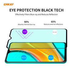 5 PCS ENKAY Hat-Prince 0.26mm 9H 6D Curved Full Screen Eye Protection Green Film Tempered Glass Protector