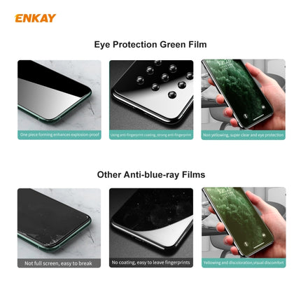 5 PCS ENKAY Hat-Prince 0.26mm 9H 6D Curved Full Screen Eye Protection Green Film Tempered Glass Protector, For Xiaomi Redmi Note 8 Pro, For Redmi Note 9S/Note 9 Pro, For Redmi 10X 4G/Redmi Note 9, For Xiaomi Redmi 9 / 9A / 9C, For Samsung Galaxy A71   ...