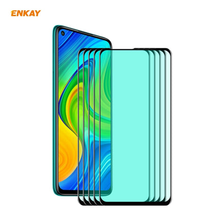5 PCS ENKAY Hat-Prince 0.26mm 9H 6D Curved Full Screen Eye Protection Green Film Tempered Glass Protector, For Xiaomi Redmi Note 8 Pro, For Redmi Note 9S/Note 9 Pro, For Redmi 10X 4G/Redmi Note 9, For Xiaomi Redmi 9 / 9A / 9C, For Samsung Galaxy A71   ...