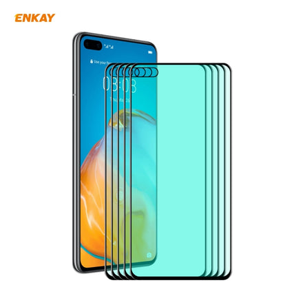 5 PCS ENKAY Hat-Prince 0.26mm 9H 6D Curved Full Screen Eye Protection Green Film Tempered Glass Protector, For Xiaomi Redmi Note 8 Pro, For Redmi Note 9S/Note 9 Pro, For Redmi 10X 4G/Redmi Note 9, For Xiaomi Redmi 9 / 9A / 9C, For Samsung Galaxy A71   ...