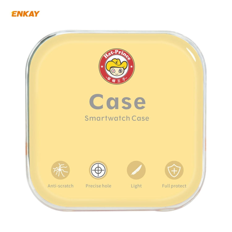 For Huawei Watch GT 2 46mm ENKAY Hat-Prince ENK-AC8202 Full Coverage PC Frosted Case + 9H Tempered Glass Protector