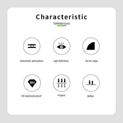 MOFI 9H 3D Explosion Proof Thermal Bending Full Screen Covered With Tempered Glass Film（Ultrasonic fingerprint unlock）