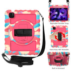 For iPad Air 2022 / 2020 10.9 / Colorful+Hot Pink